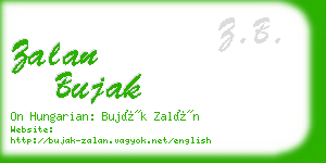 zalan bujak business card